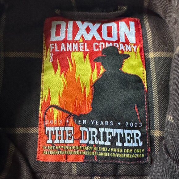 Dixxon Flannel Company Womens S The Drifter Brown Flannel Button Up Shirt - Picture 2 of 6